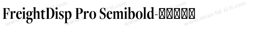 FreightDisp Pro Semibold字体转换